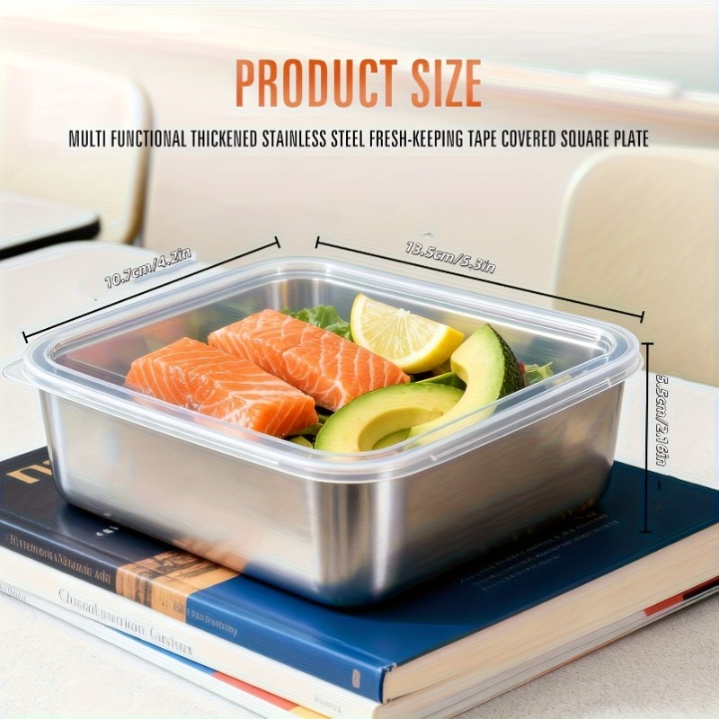 5pcs Stainless Steel Food Cont - огляд і ціна Camping Cooking Organizer
