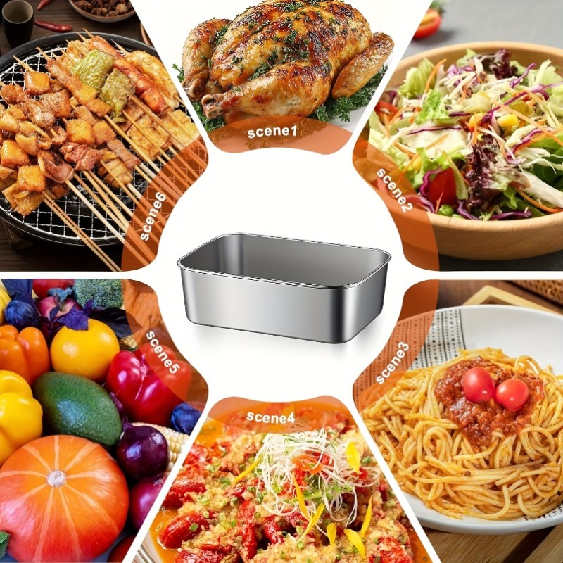 5pcs Stainless Steel Food Cont - огляд і ціна Camping Cooking Organizer